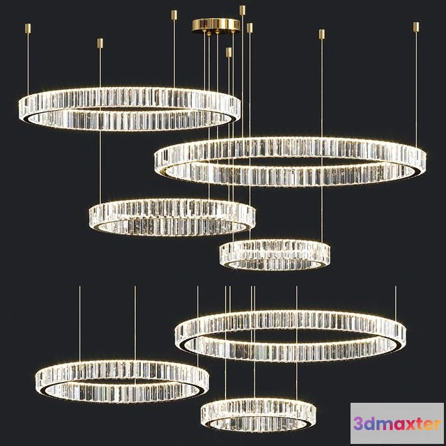 1537816 - Lamparas Crystal Chandelier Collection 3D Max