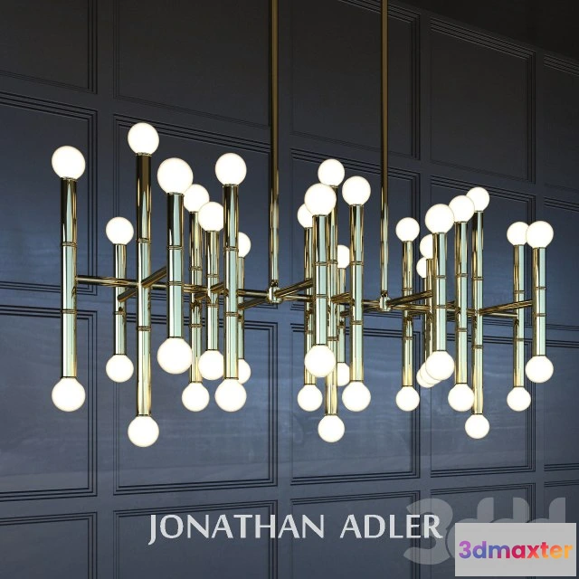 1538290 - MEURICE RECTANGLE CHANDELIER 3D Max