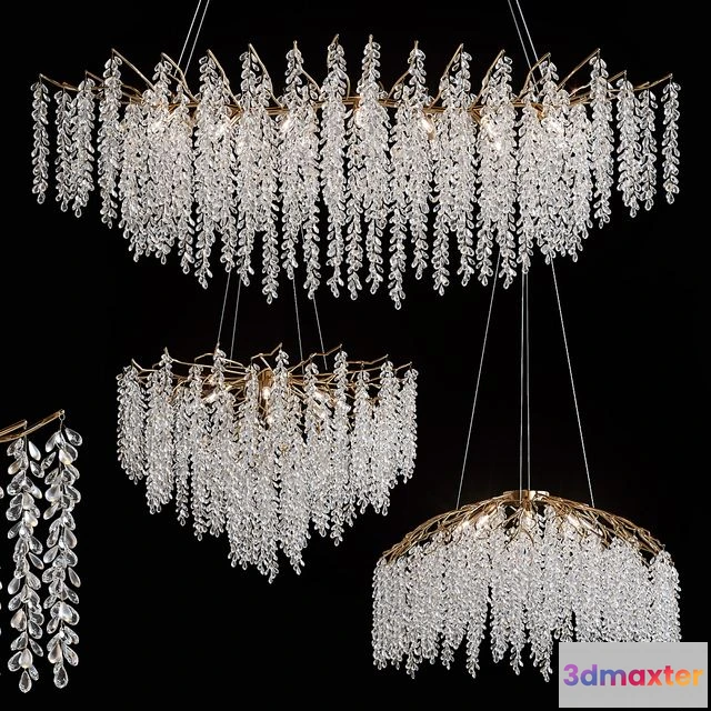 1539299 - Luxury Crystal LED Chandeliers 3D Max