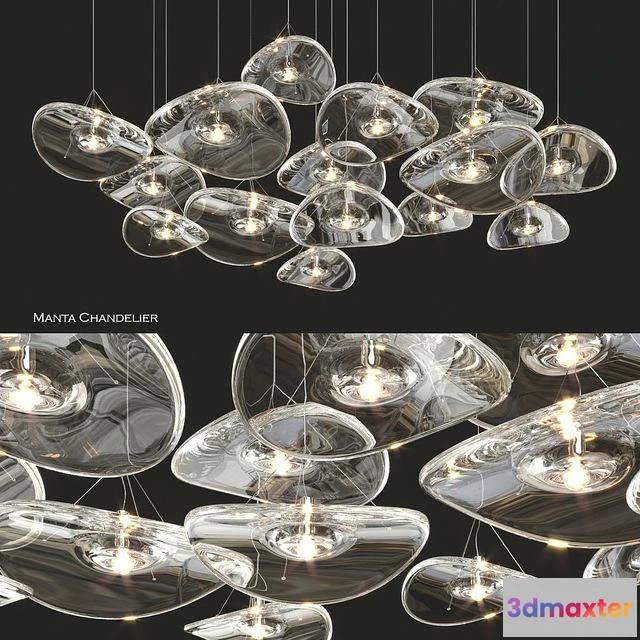 1539493 - Terzani manta chandelier 3D Max