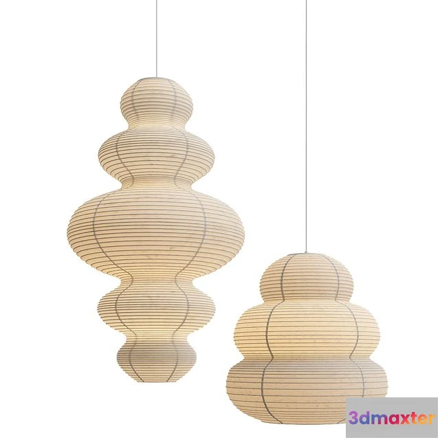 1539533 - Wabi-sabi paper ceiling lights 3D Max