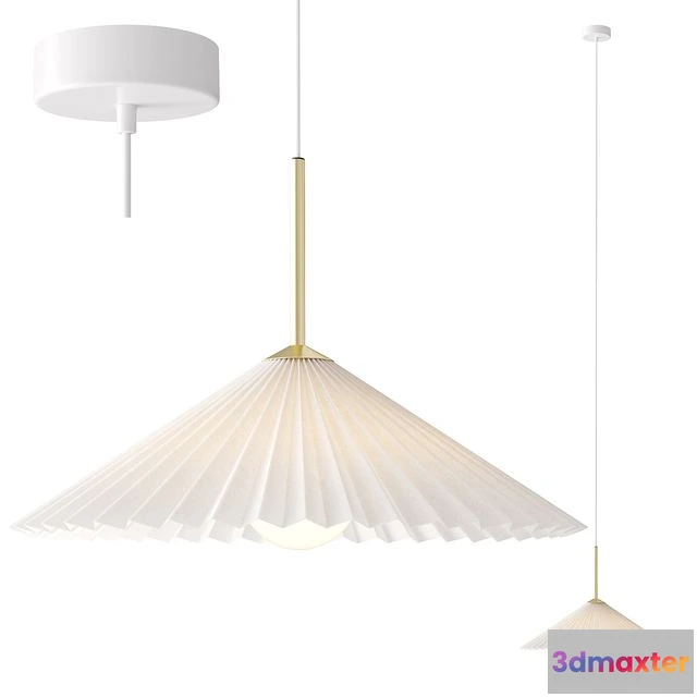 1540175 - H&M Home Pendant lamp with pleated shade 3D Max