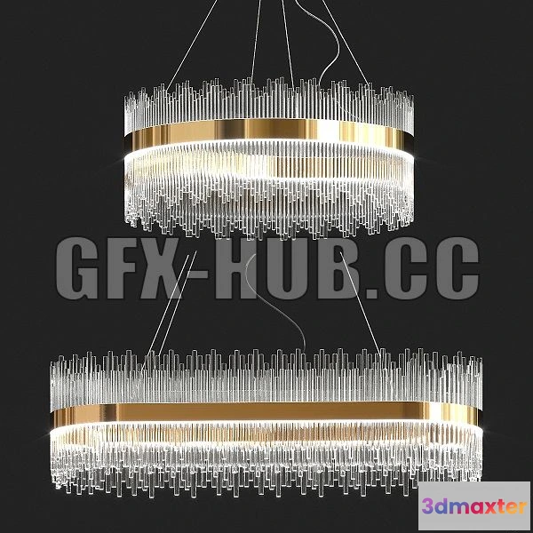 1541313 - Collection Luminaire Crystal Chandelier 3D Max
