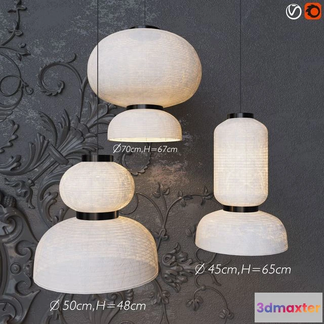 1543311 - Set chandeliers Tradition Formakami 3D Max