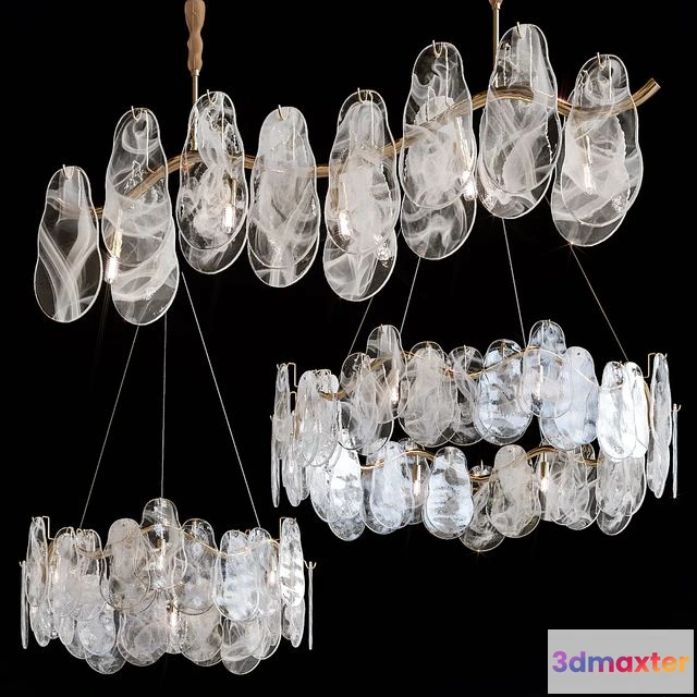 1546110 - Pendant chandeliers STEIVOR and STEIVOR LONG by Lampatron 3D Max