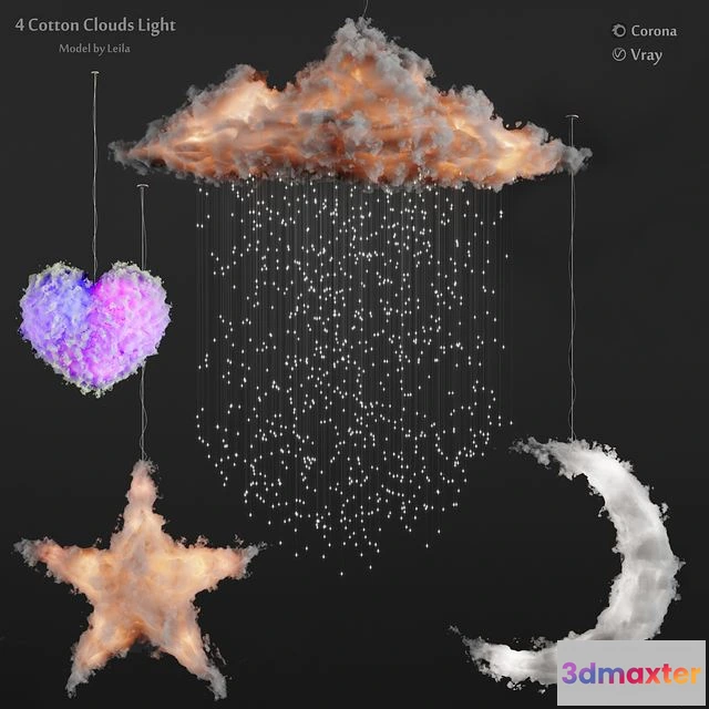 1548565 - Cotton clouds lights 3D Max