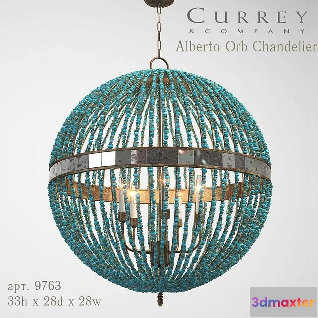 1548919 - Currey & company Alberto Orb Chandelier 3D Max
