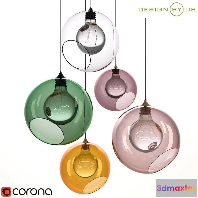 1549011 - HANGING LAMP GLASS BALL CEILING LIGHTS_Design BY US 3D Max