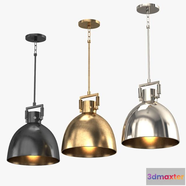 1549357 - MACHINIST METAL CLOCHE PENDANT 3D Max