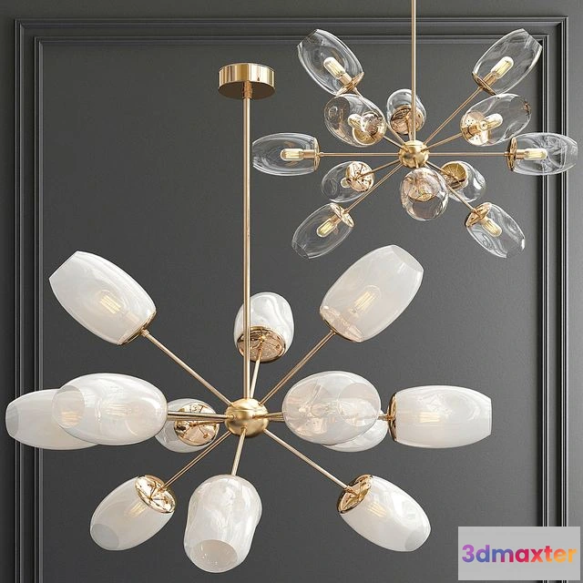 1550457 - Arteriors Sputnik Chandelier 3D Max