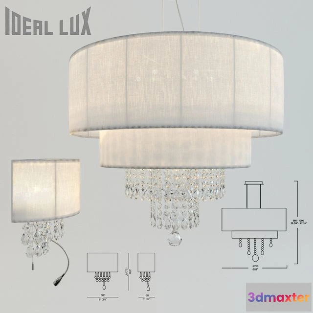 1551599 - Ideal Lux Opera 3D Max