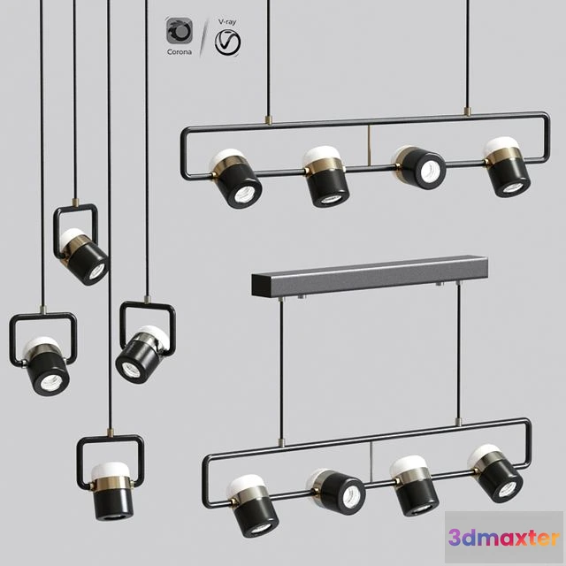 1551859 - Ling linear pendant collection 3D Max
