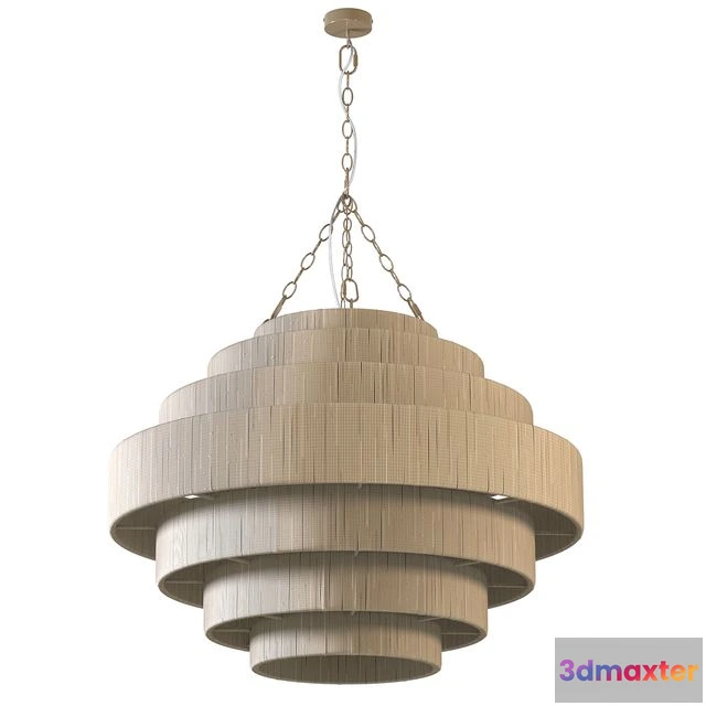 1552137 - Palecek everly pendant natural light 3D Max