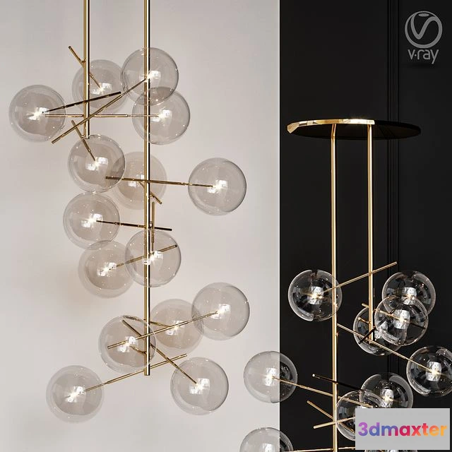 1554145 - Gallotti & Radice Bolle Pendant Light by Massimo Castagna 3D Max