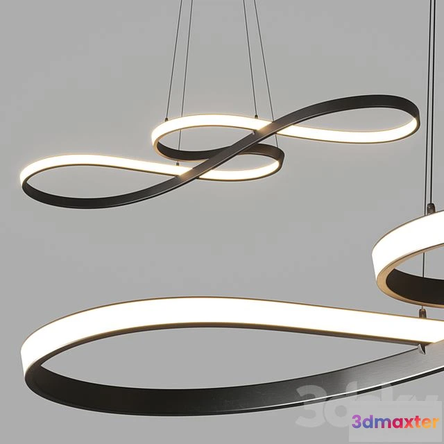 1554297 - LED Pendant Light 75cm Acrylic Dimmable 3D Max