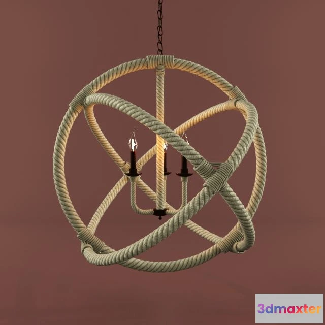 1554539 - ROPE PLANETARIUM CHANDELIER LARGE 3D Max