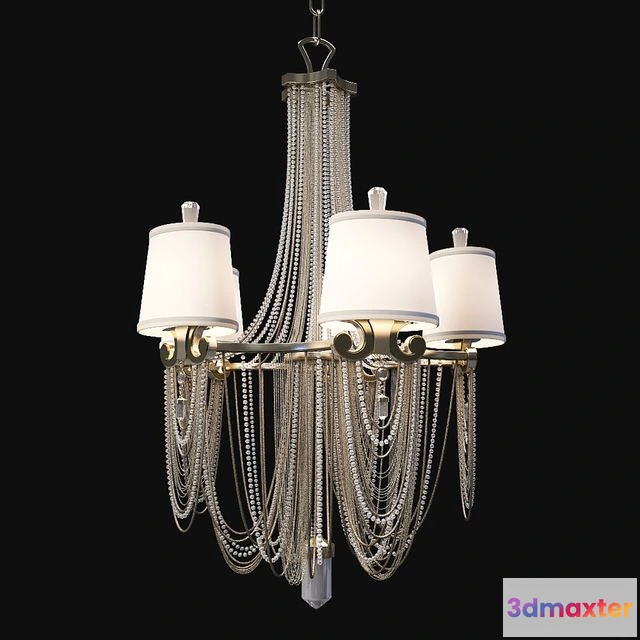 1555377 - Corbett Lighting Five Light Chandelier 3D Max