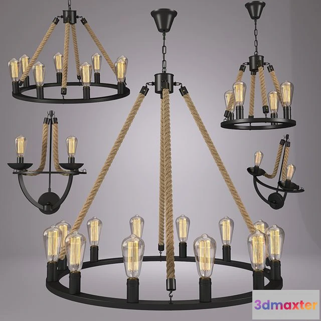 1555671 - Round-type pendant lamp 3D Max