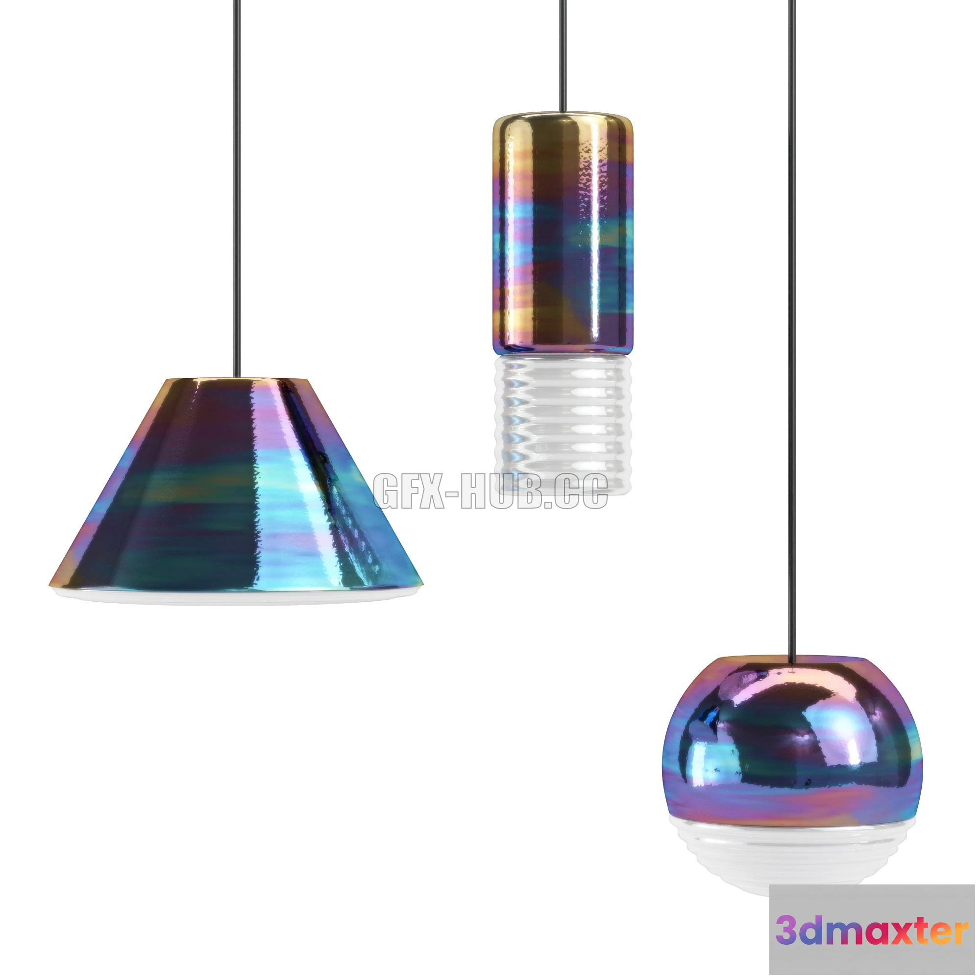 1556699 - Tom Dixon - Flask Pendant Oil 3D Max