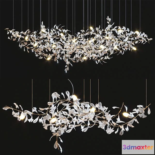 1557269 - Gingko Chandelier Collection 3D Max