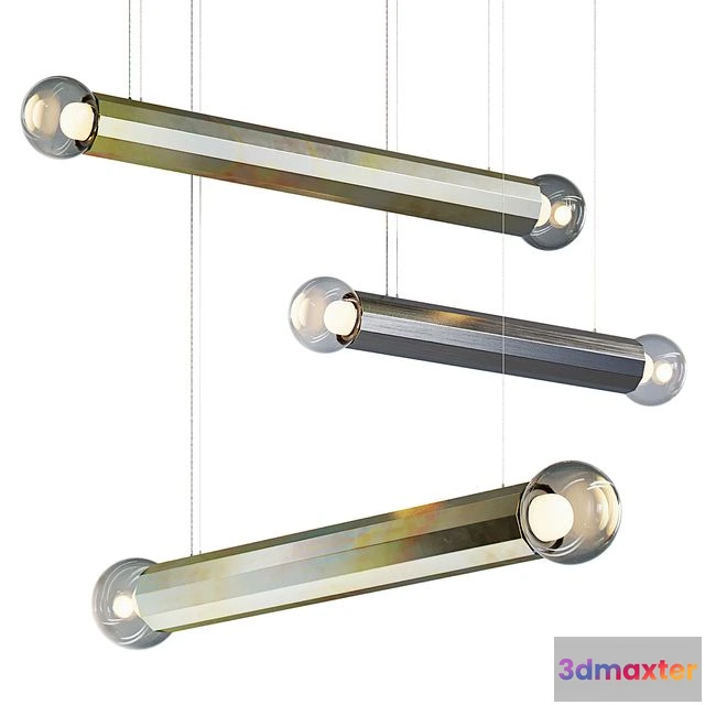 1557671 - PRISMA DOUBLE Pendant Lamp from BROKIS 3D Max