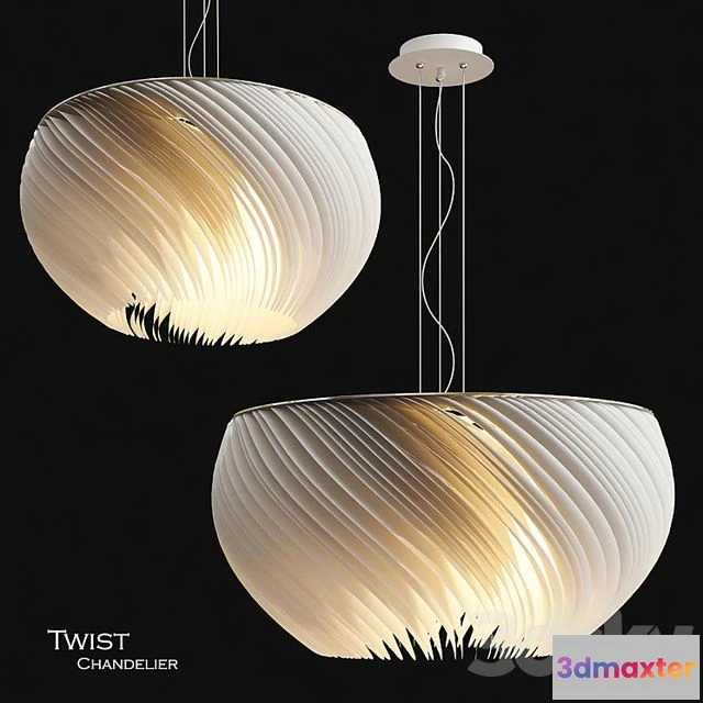 1557729 - Twist chandelier 3D Max