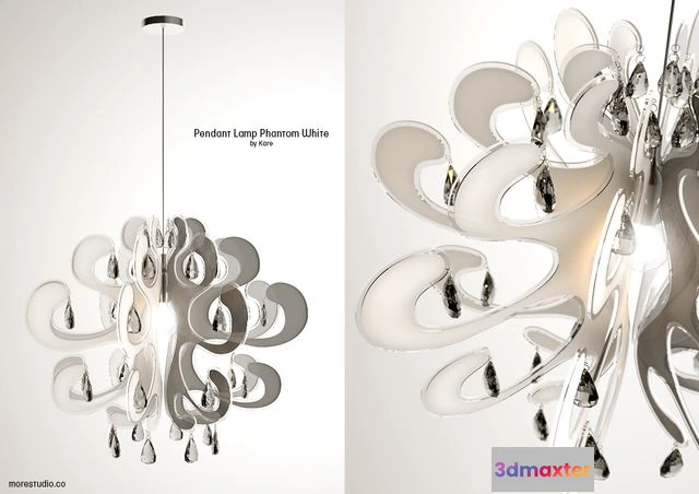 1562419 - Pendant Lamp Phantom White 3D Max