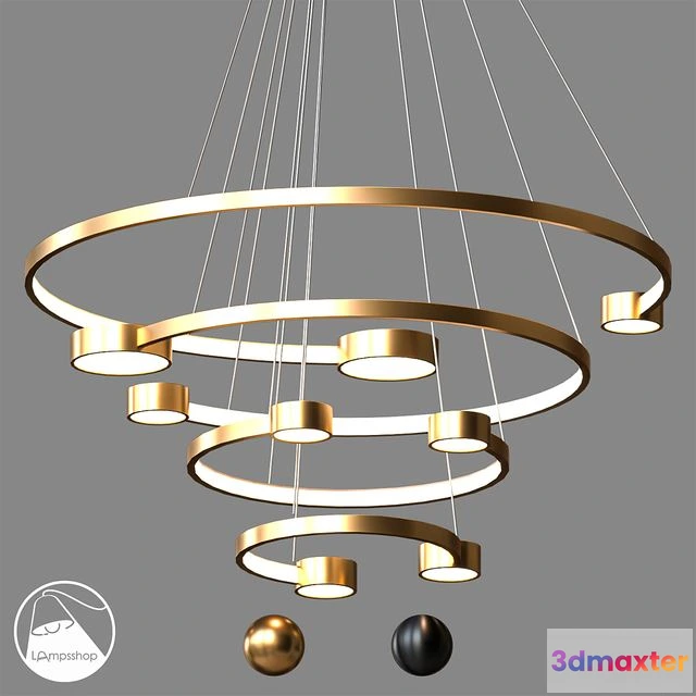 1562584 - Chandelier Spira 3D Max