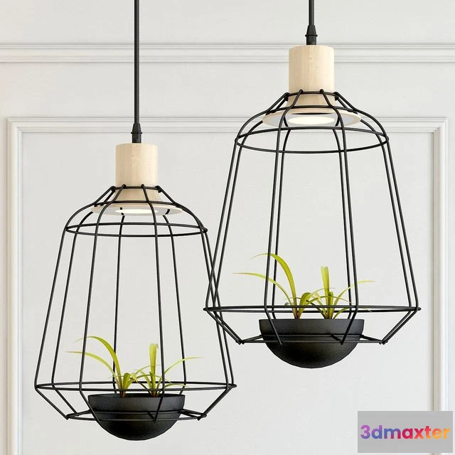 1563837 - Hanging lamp pots light 3D Max