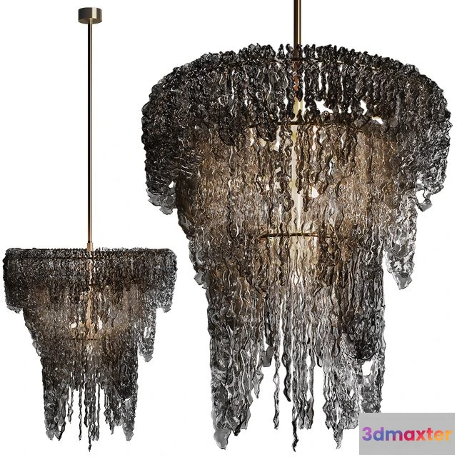 1565134 - Chandelier BLACK SPACE BIG 3D Max