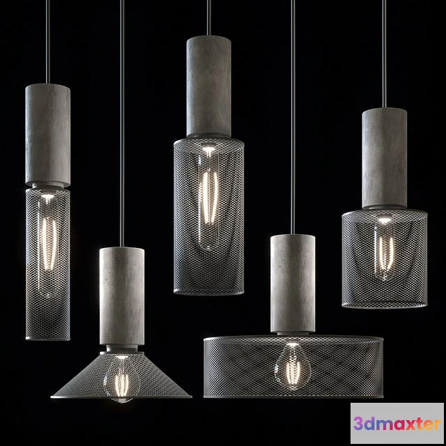 1565516 - Modern industrial style pendant lamp 3D Max