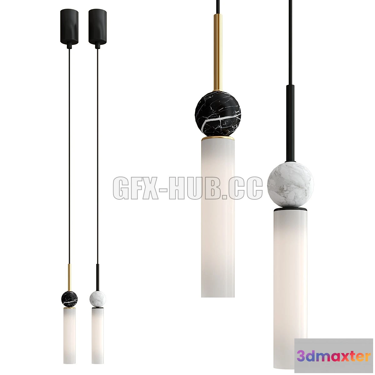 1565710 - Delie 2 Pendant light 3D Max