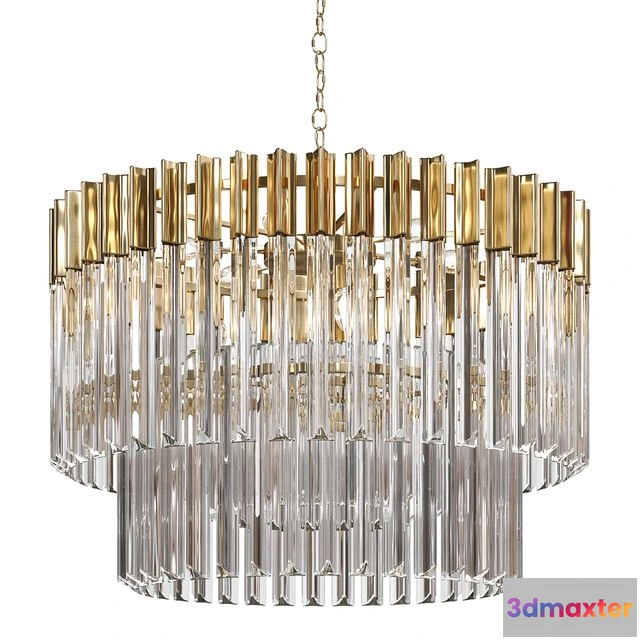 1566896 - Chandelier Loft Concept Triangular Canes Coliseum 3D Max