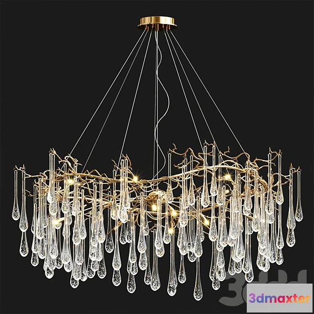 1566966 - Serip Big AQUA Chandelier 3D Max