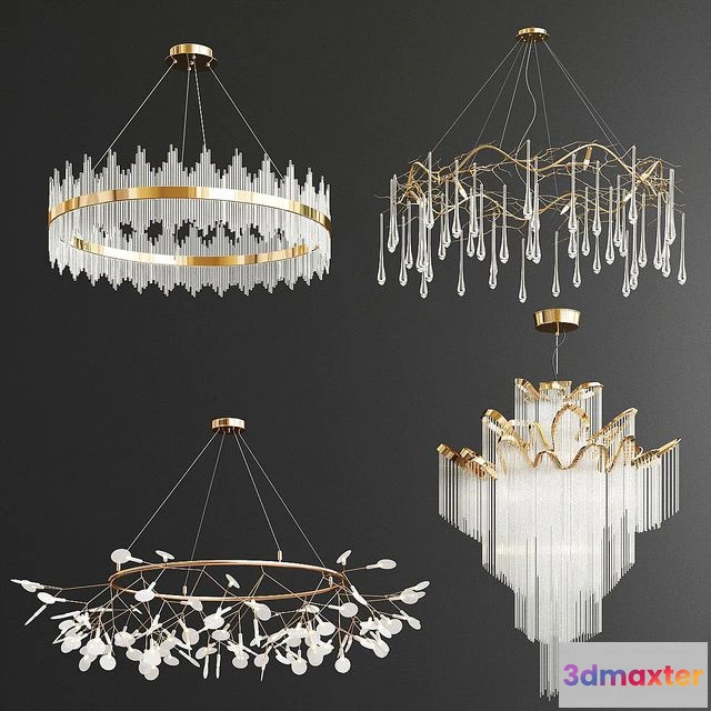 1567150 - Four Exclusive Chandelier Collection_78 3D Max