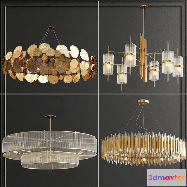 1567200 - Collection chandeliers 3D Max