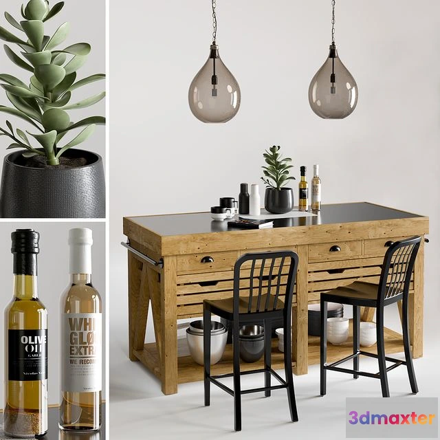 1567328 - Kitchen Island 4 3D Max