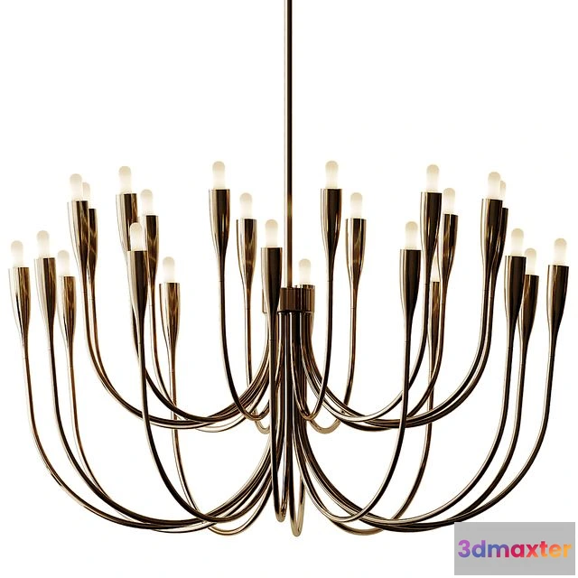 1568666 - Liona Brass Candelabra Chandelier Light 3D Max