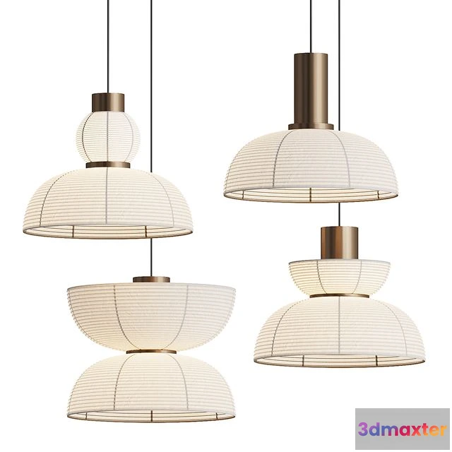 1569120 - Retro Wabi Sabi Japanese Pendant Light 3D Max