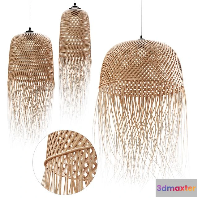 1569394 - Aliexpress Rattan pendant lights 132 3D Max
