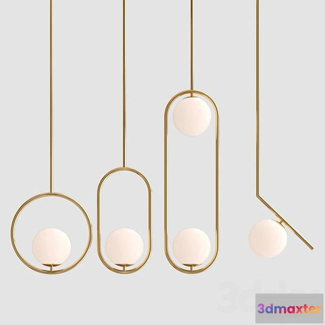 1569642 - Pendant Lamp Hoop Collection 3D Max