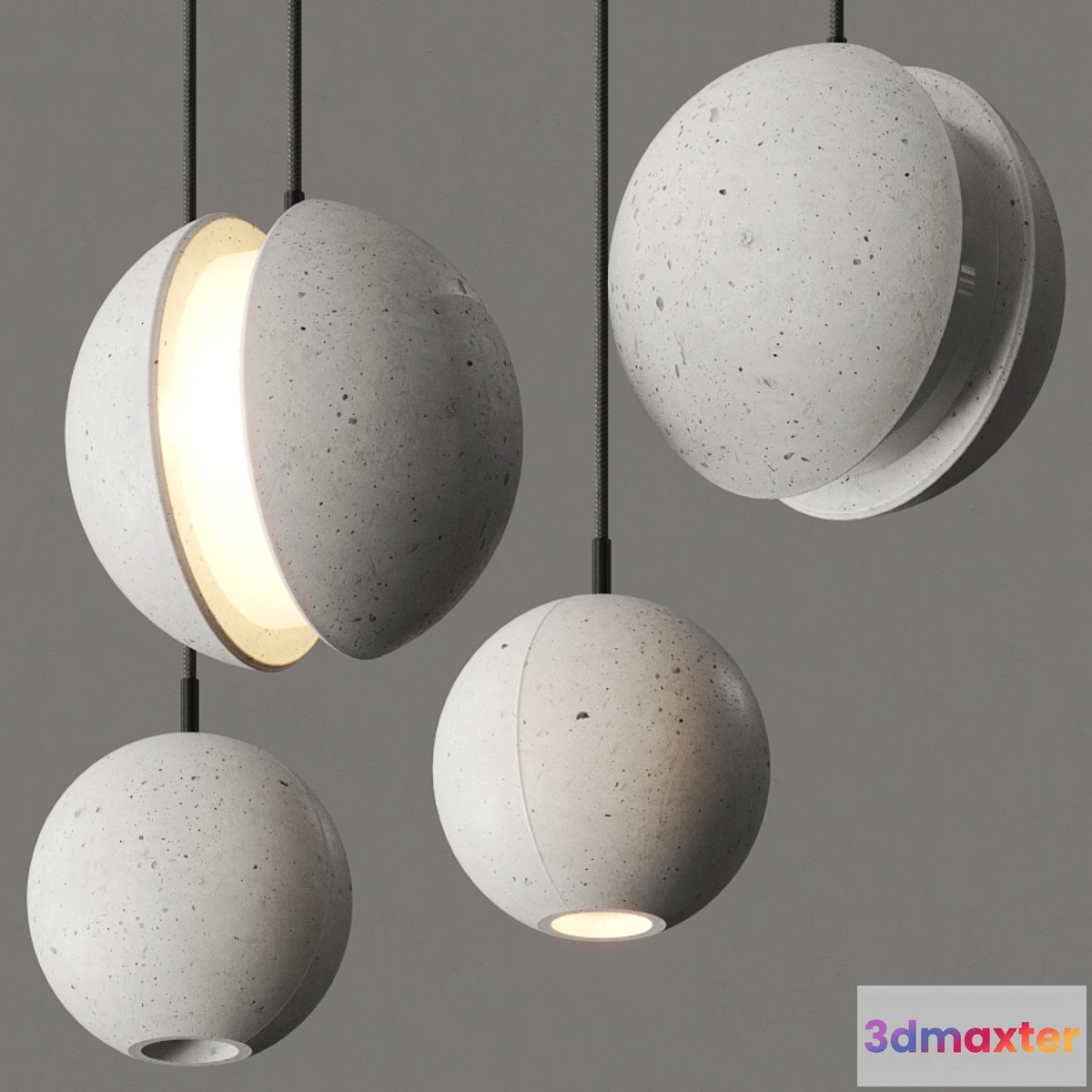 542777 - Lampatron Paldis _ Bentu Moon Pendant Lamps