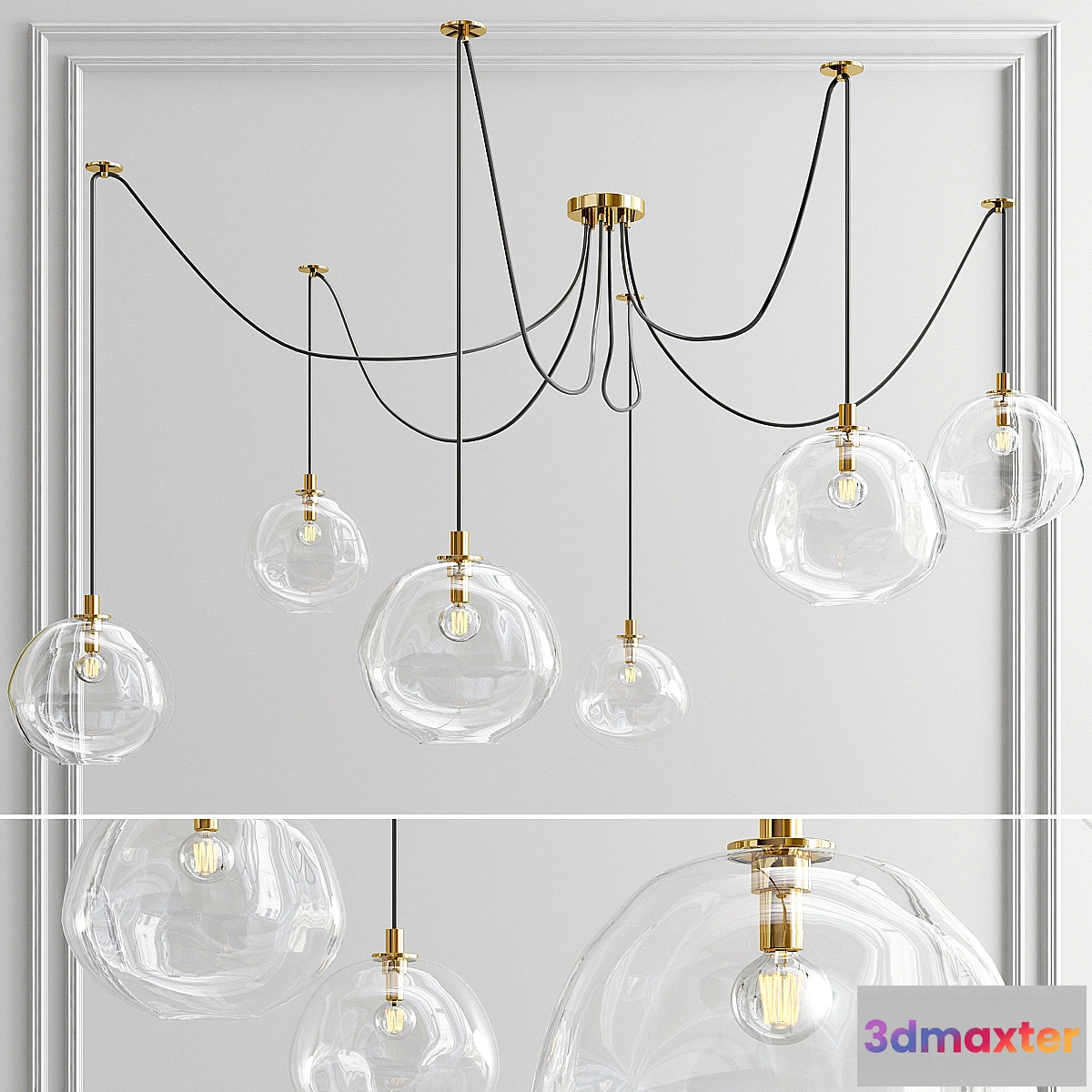 565069 - Molten spider chandelier