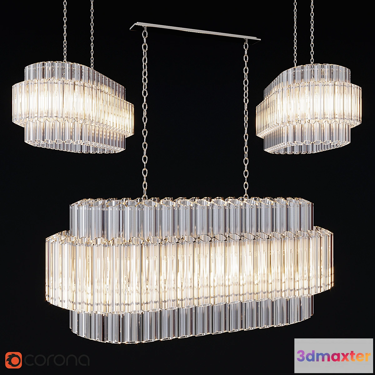 565389 - Chandelier Vittoria Rectangle