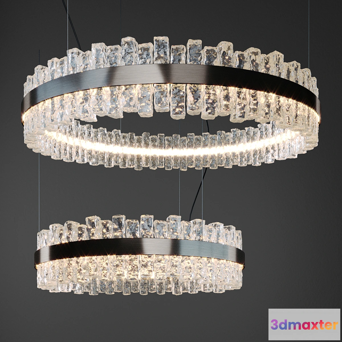 565689 - Cattelan italia Phoenix Ceiling lamp circle 64cm and 90cm width.