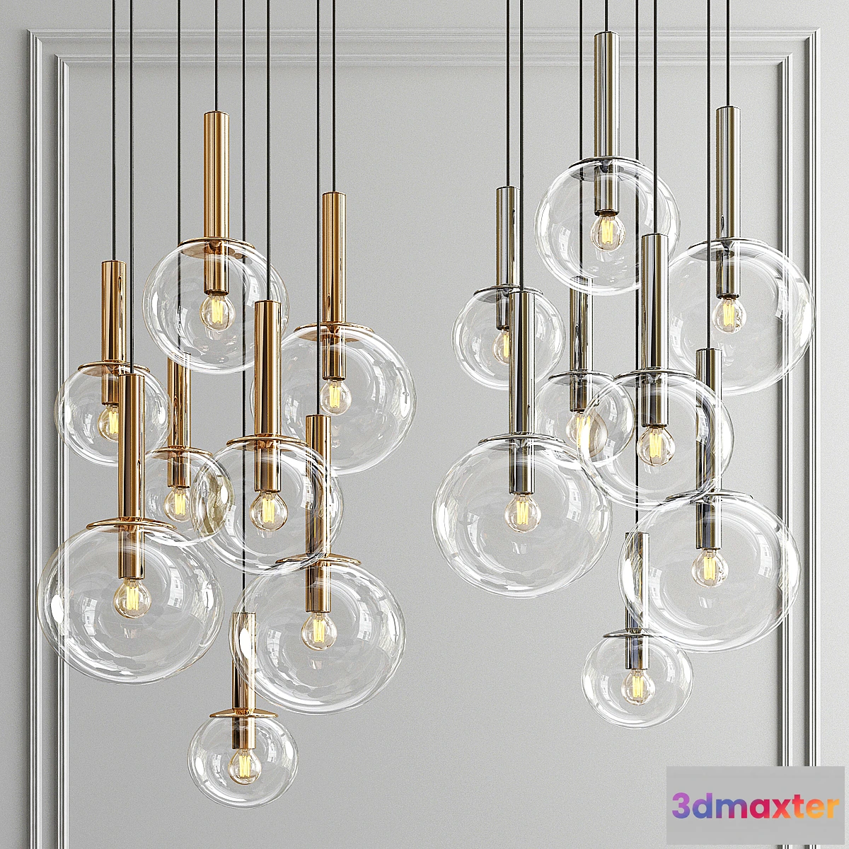565735 - Sonneman Bubbles 8 Light Multi Pendant