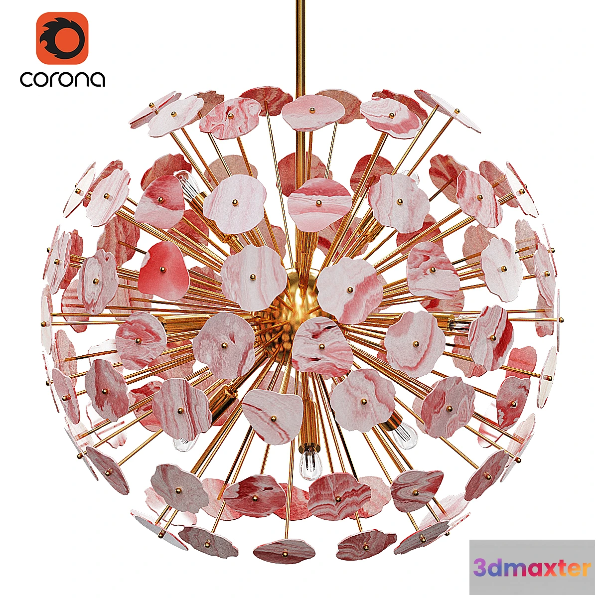 565973 - Modern Brass Sputnik Chandelier