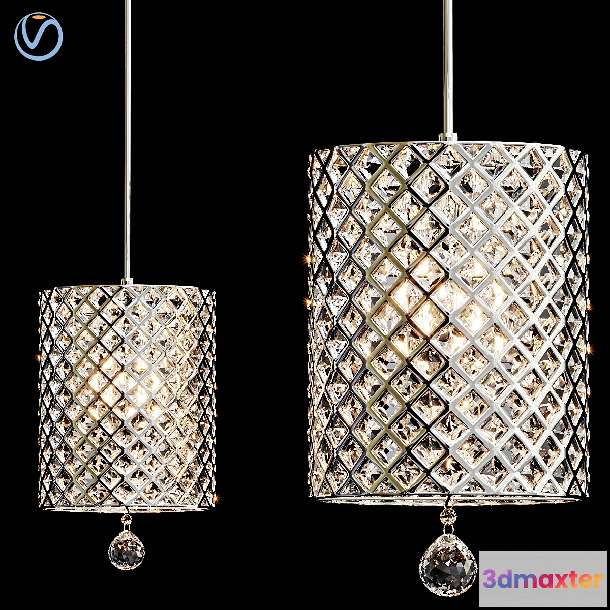 566127 - Crystal pendant lights