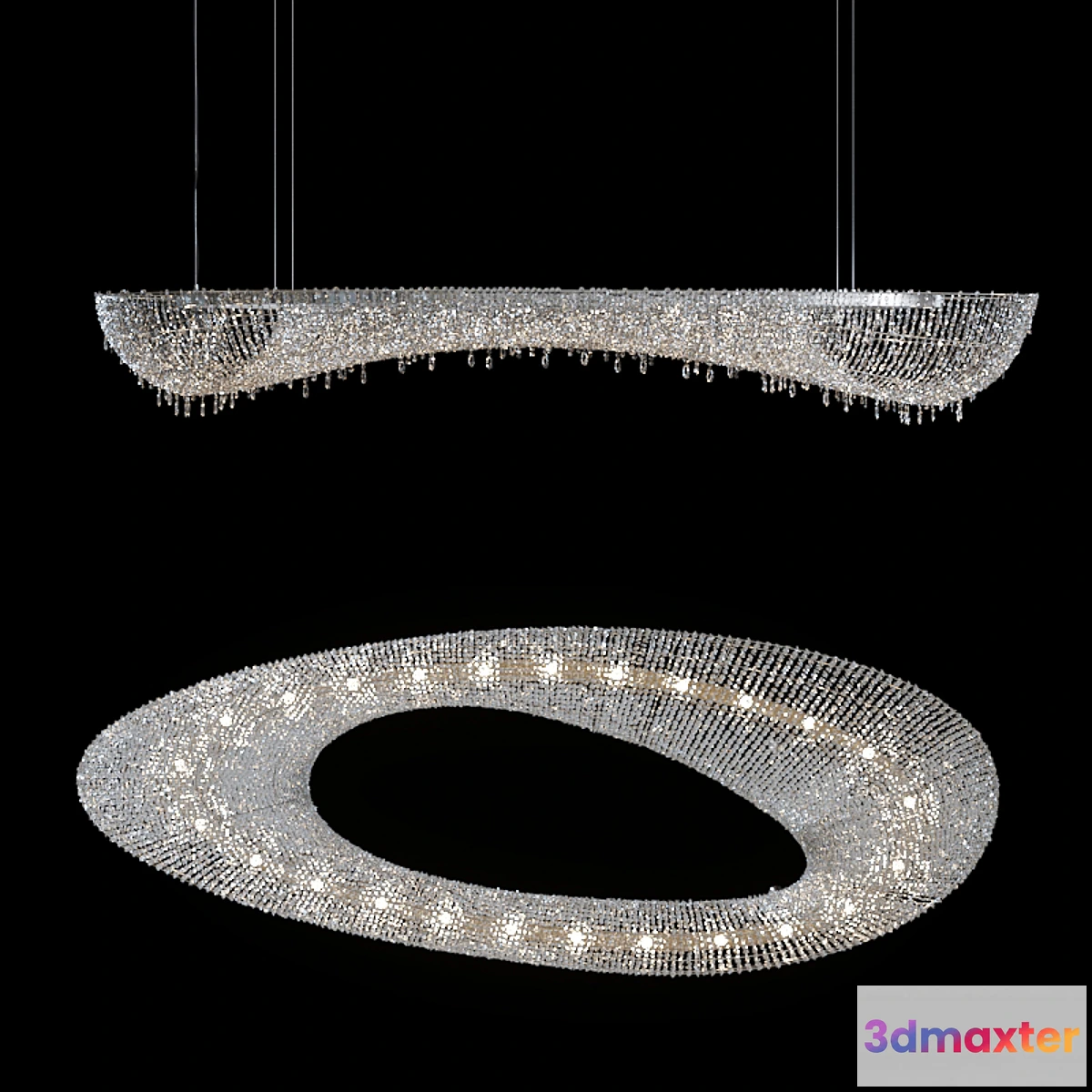566381 - Chandelier Manooi Artica (1600х600х210)
