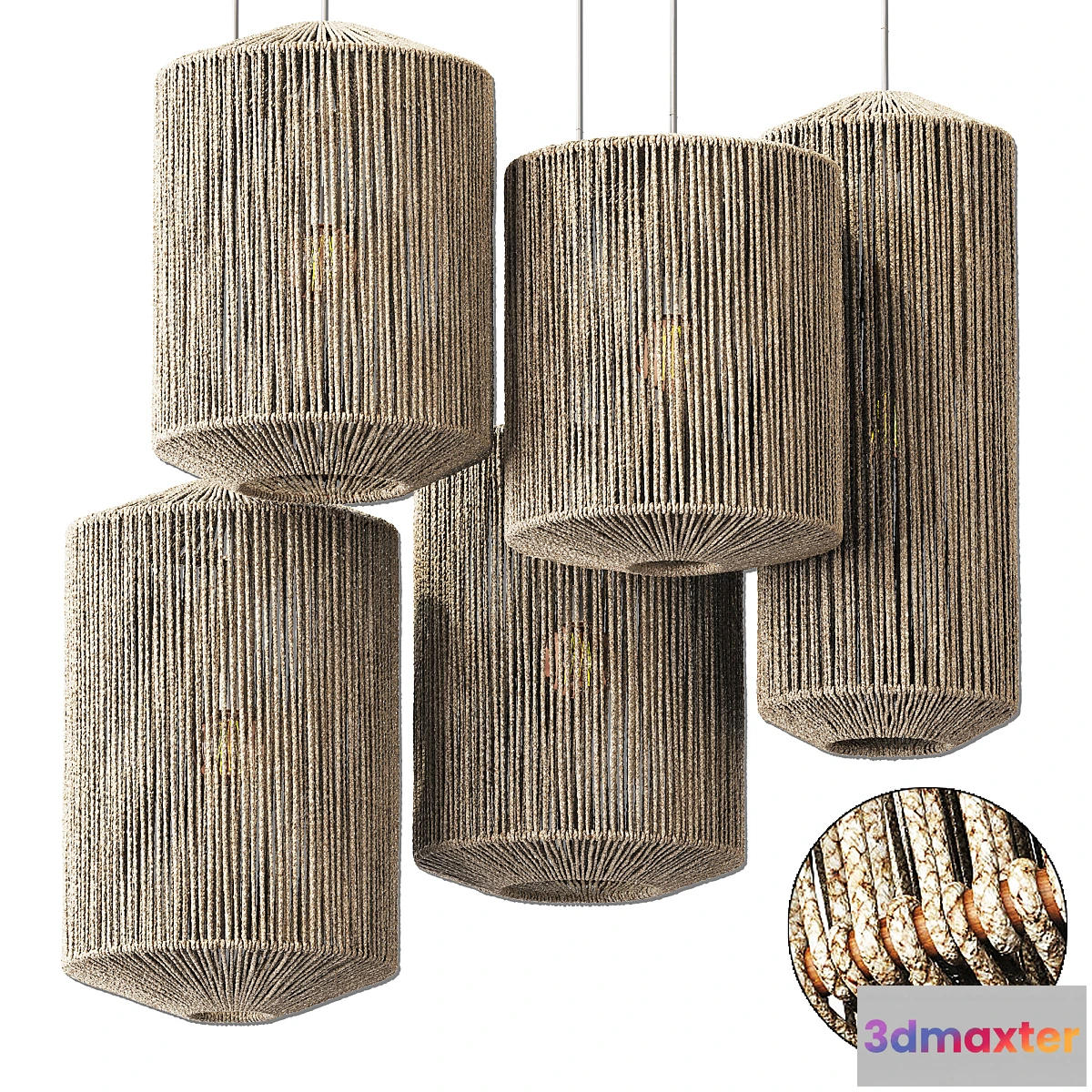 566447 - Lamp barrel big rope n1